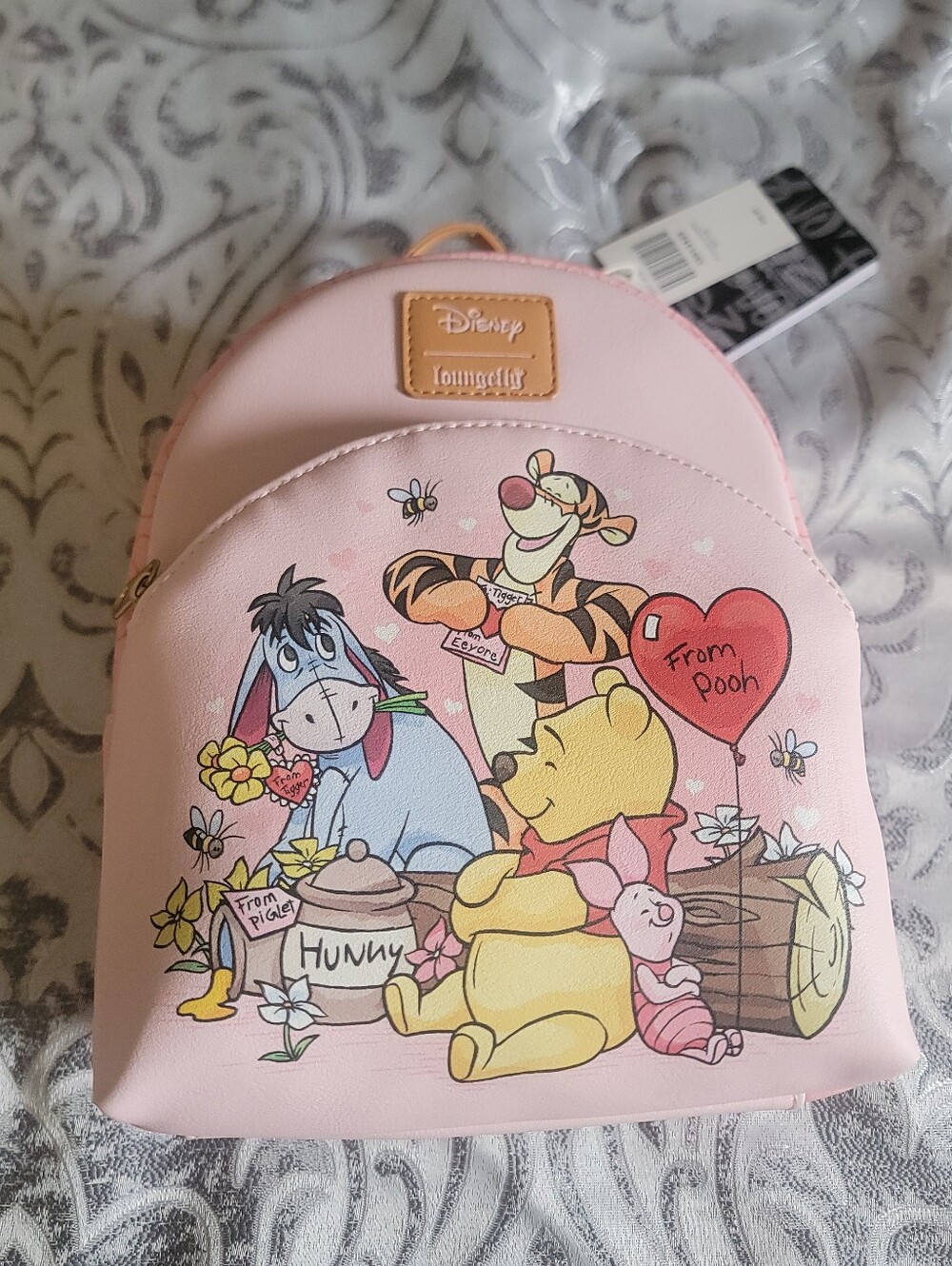 Loungefly Pink Winnie the Pooh Character Mini Backpack